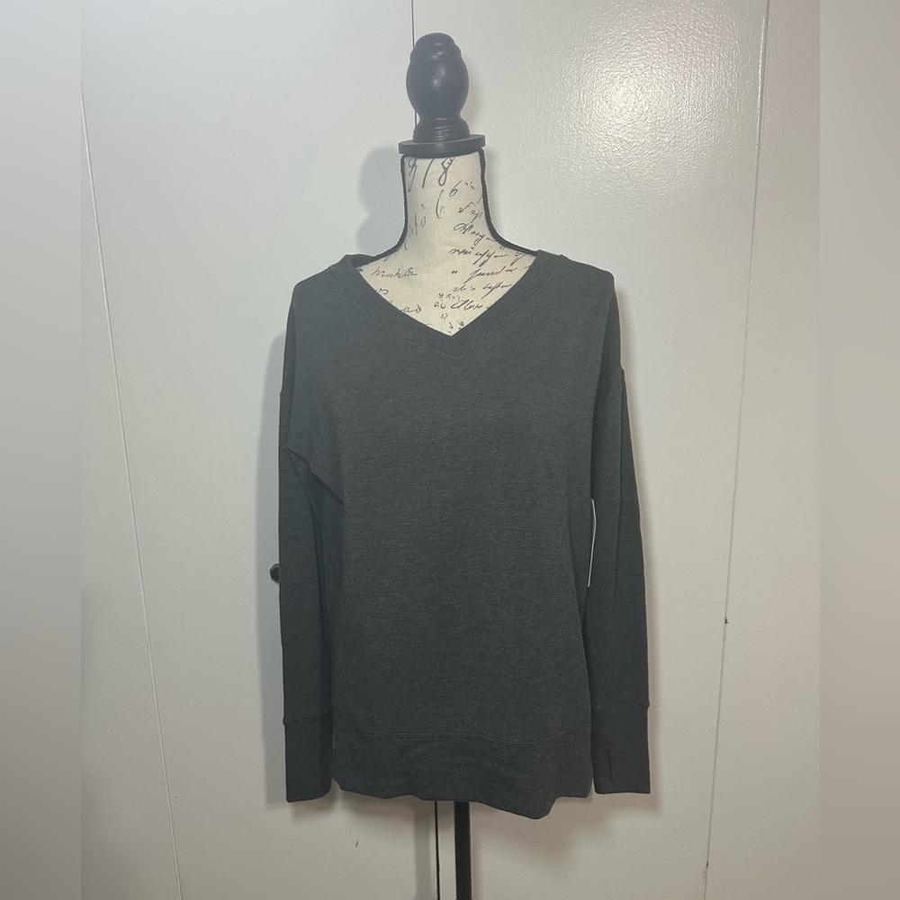 Athleta Coaster Luxe V-Neck Sweatshirt. NWT. - Picture 2 of 8